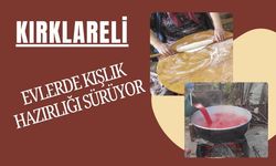 KIRKLARELİ; Evlerde Kışlık Hazırlığı Sürüyor