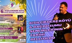 Kızılcıkdere Köyü 6. Bağ Bozumu Şenliklerinin Tarihi Belli Oldu