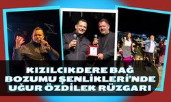 Kızılcıkdere Bağ Bozumu Şenlikleri’nde Uğur Özdilek Rüzgarı