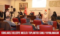 Kırklareli Belediye Meclis Toplantısı Canlı Yayınlanacak