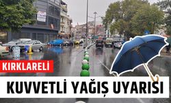 Dikkat! Kırklareli İçin Kuvvetli Yağış Uyarısı!
