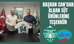 Başkan Can’dan, Alkan Süt Ürünlerine Teşekkür