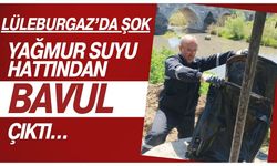 LÜLEBURGAZ’DA ŞOK; Yağmur Suyu Hattından Bavul Çıktı