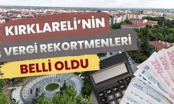 Kırklareli'nin Vergi Rekortmenleri Belli Oldu
