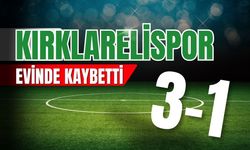 Kırklarelispor Evinde Kaybetti; 3-1