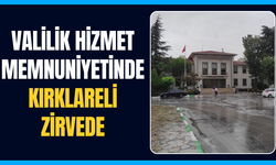 Valilik Hizmet Memnuniyetinde Kırklareli Zirvede