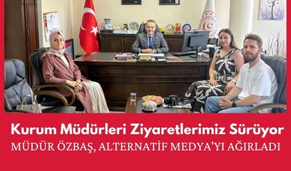 Müdür Özbaş, Alternatif Medya’yı Ağırladı