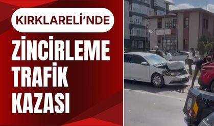 Kırklareli’nde Zincirleme Trafik Kazası