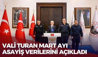 Kırklareli; Vali Turan Mart Ayı Asayiş Verilerini Açıkladı