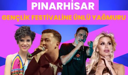 Pınarhisar Gençlik Festivaline Ünlü Yağmuru