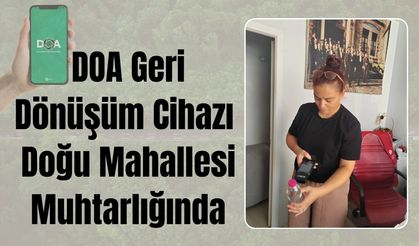 DOA Geri Dönüşüm Cihazı Doğu Mahallesi Muhtarlığında