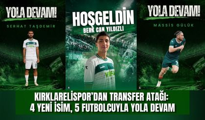 Kırklarelispor’dan Transfer Atağı: 4 Yeni İsim, 5 Futbolcuyla Yola Devam