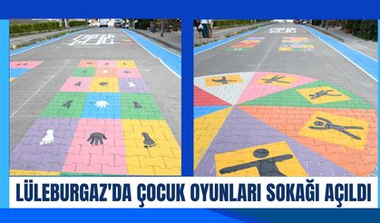 Lüleburgaz'da Çocuk Oyunları Sokağı Açıldı