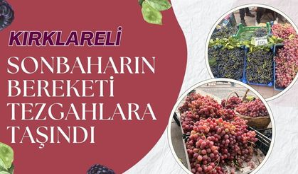Kırklareli’nde Sonbaharın Bereketi Tezgahlara Taşındı