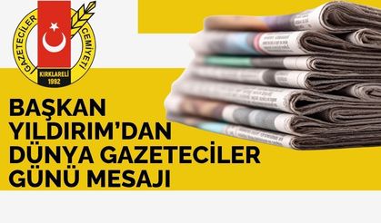Başkan Yıldırım’dan Dünya Gazeteciler Günü Mesajı