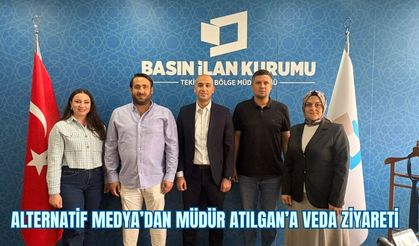 Alternatif Medya’dan Müdür Atılgan’a Veda Ziyareti