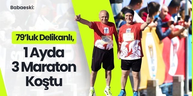 79’luk Delikanlı, 1 Ayda 3 Maraton Koştu