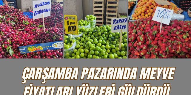 Kırklareli; Çarşamba Pazarında Meyve Fiyatları Yüzleri Güldürdü
