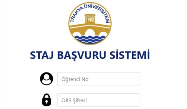 Trakya Üniversitesi’nde Elektronik Staj Başvuru Dönemi