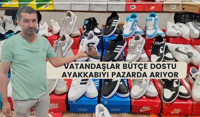 Vatandaşlar Bütçe Dostu Ayakkabıyı Pazarda Arıyor