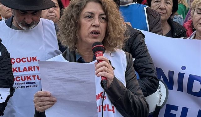 Edirne'de "Yenidoğan Çetesi" Protesto Edildi