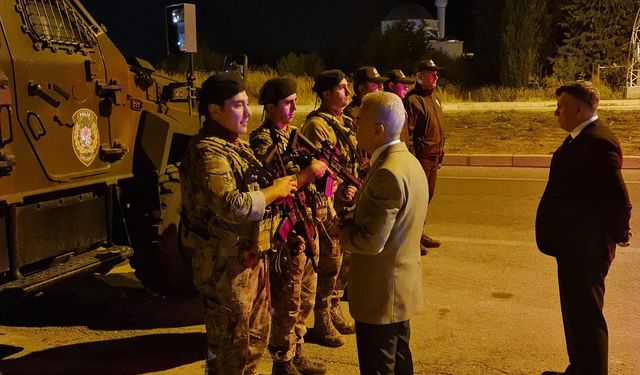 Vali Turan’dan Güvenlik Noktalarına Ziyaret