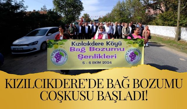 Kızılcıkdere’de Bağ Bozumu Coşkusu Başladı!