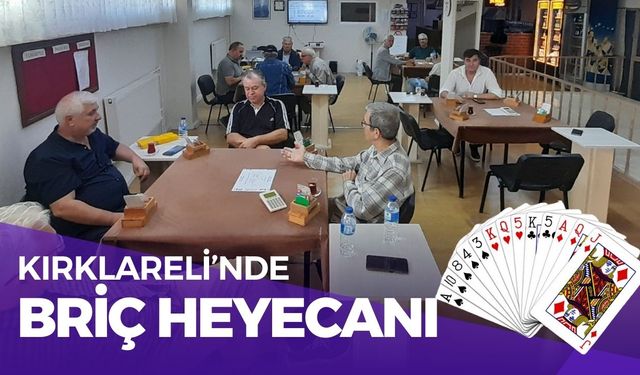 Kırklareli’nde Briç Heyecanı