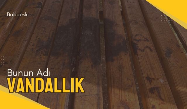 Babaeski: Bunun Adı Vandallık