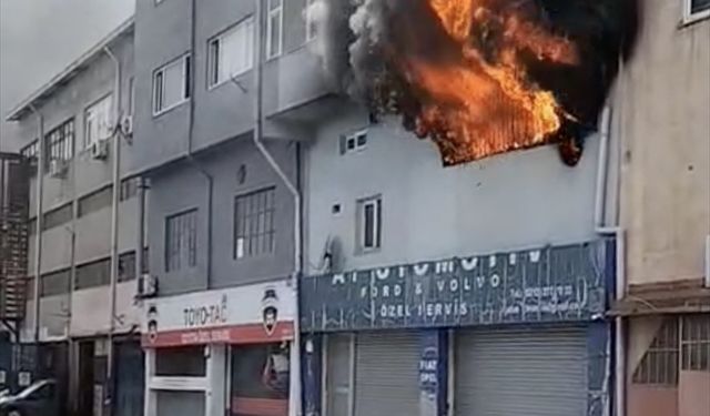 Tamirhane Cayır Cayır Yandı! İşte Görüntüler