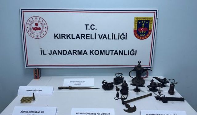 Kırklareli; Jandarmadan Kaçak Kazı Operasyonu