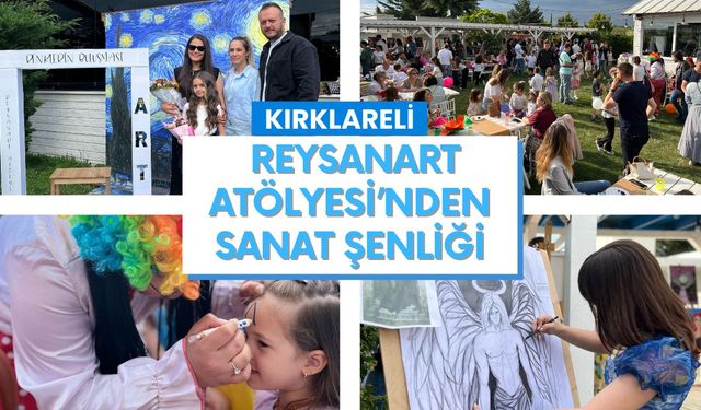 KIRKLARELİ; Reysanart Atölyesi’nden Şenlik Gibi Sergi