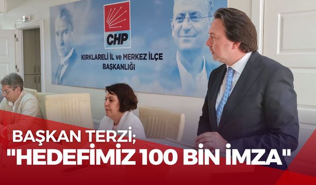 Başkan Terzi; “Hedefimiz 100 Bin İmza”