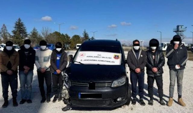Kırklareli Kent Merkezi’nde 10 Düzensiz Göçmen Yakalandı