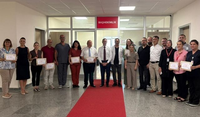 Lüleburgaz’da Katkı Veren Personele Teşekkür Belgesi