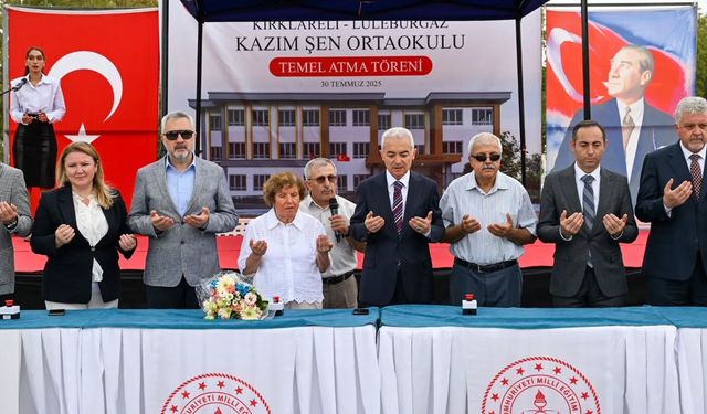 Lüleburgaz’da Yeni Okulun Temeli Atıldı