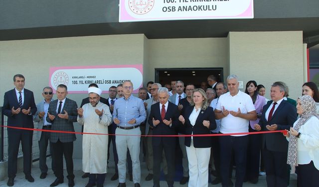 Kırklareli'nde "100. Yıl Kırklareli OSB Anaokulu" Törenle Açıldı