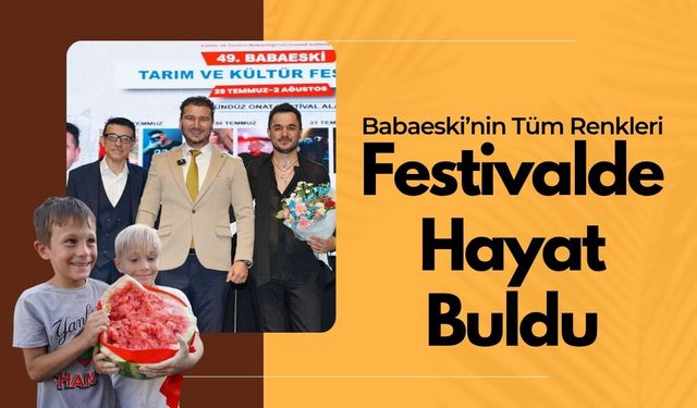Babaeski’nin Tüm Renkleri, Festivalde Hayat Buldu