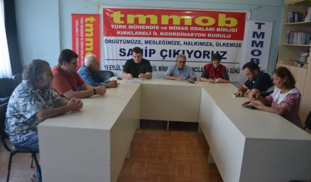 Mühendisler Kırklareli’nden Seslendi; “Mücadeleden Asla Vazgeçmeyeceğiz”