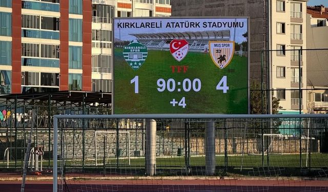 Kırklarelispor Hüsrana Uğradı