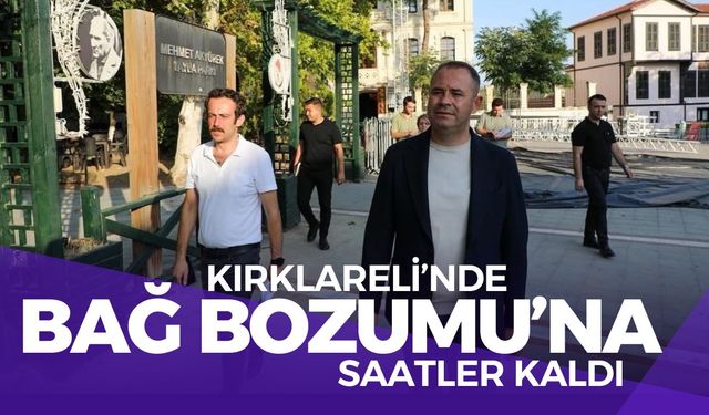 Kırklareli’nde Bağ Bozumu Şenliklerine Saatler Kaldı