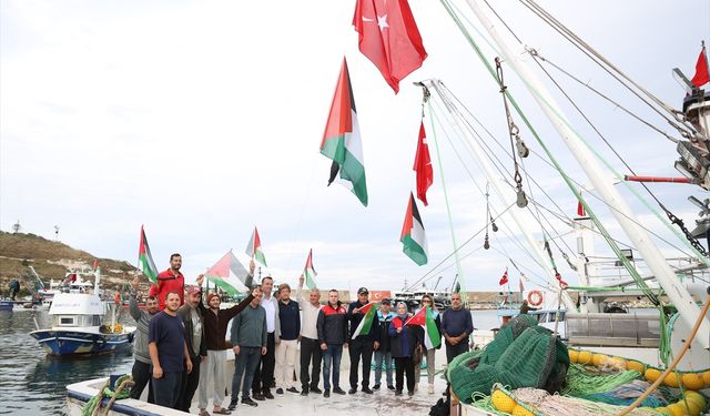 Kırklareli'nde Küresel Sumud Filosu'nu "Selamlama" Etkinliği Düzenlendi