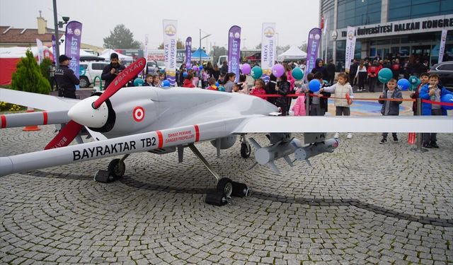 Bayraktar TB2 Edirne'deki Festivalde Sergilendi