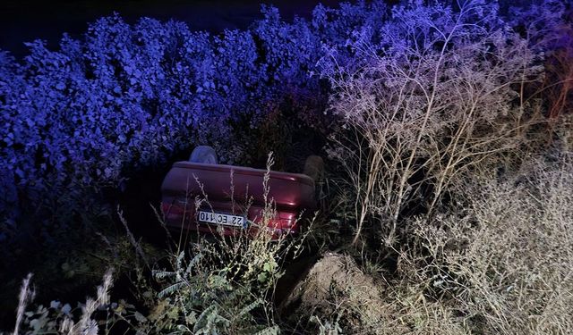 Edirne’de Otomobil Devrildi; İşte Görüntüler