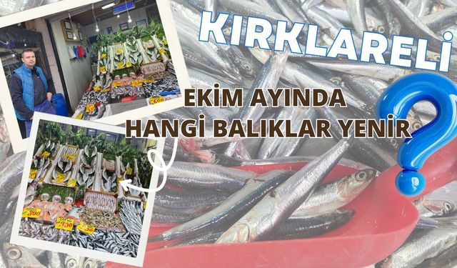 Kırklareli; Ekim Ayında Hangi Balıklar Yenir?