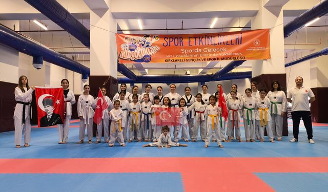 KIRKLARELİ; Dünya Kız Çocukları Gününü Sporla Kutladılar