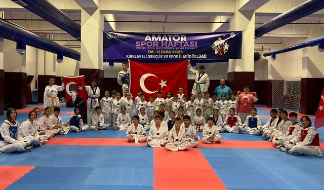 KIRKLARELİ; Amatör Spor Haftasında Taekwondo Etkinlikleri Göz Doldurdu