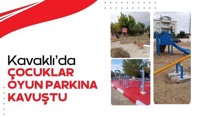 Kavaklı’da Çocuklar Oyun Parkına Kavuştu