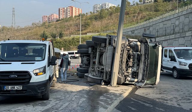 Kontrolden Çıkan Beton Mikseri Korku Dolu Anlar Yaşattı