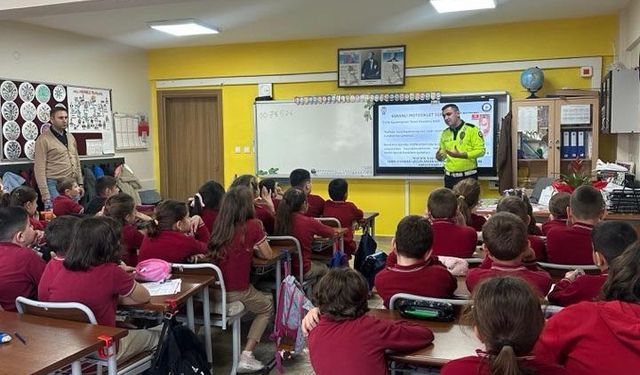 Vize'de Öğrencilere Trafik Eğitimi
